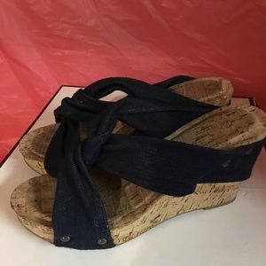 Cato’s blue jean  wedges